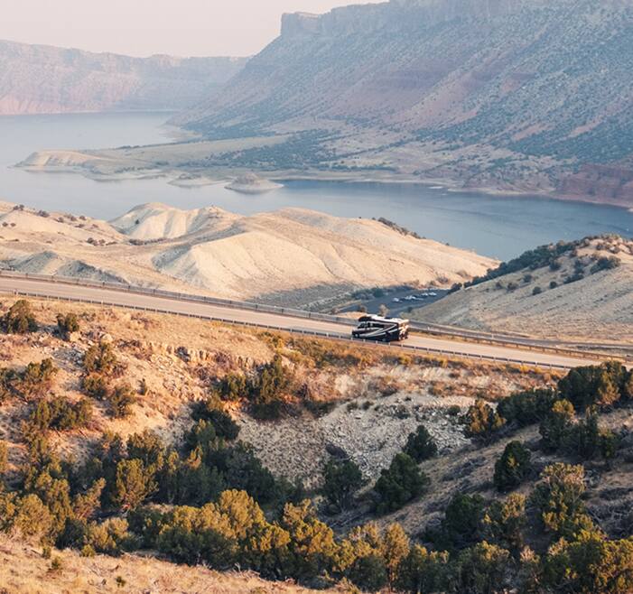 Older couple enjoyinh thier RV