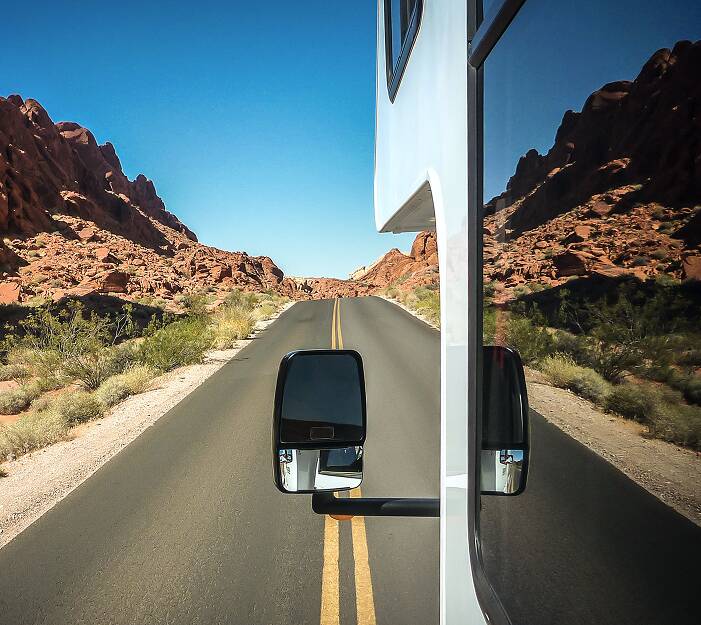 Older couple enjoyinh thier RV